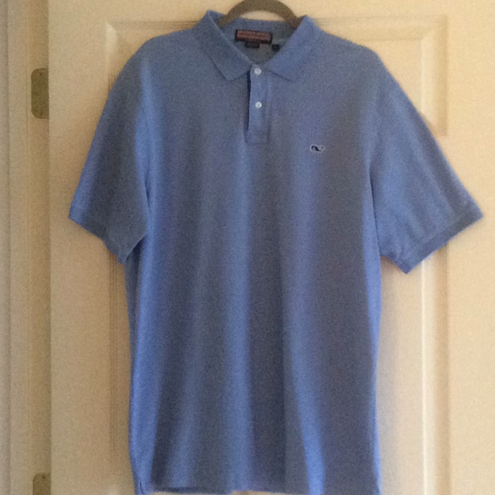 Men’s blue polo shirt